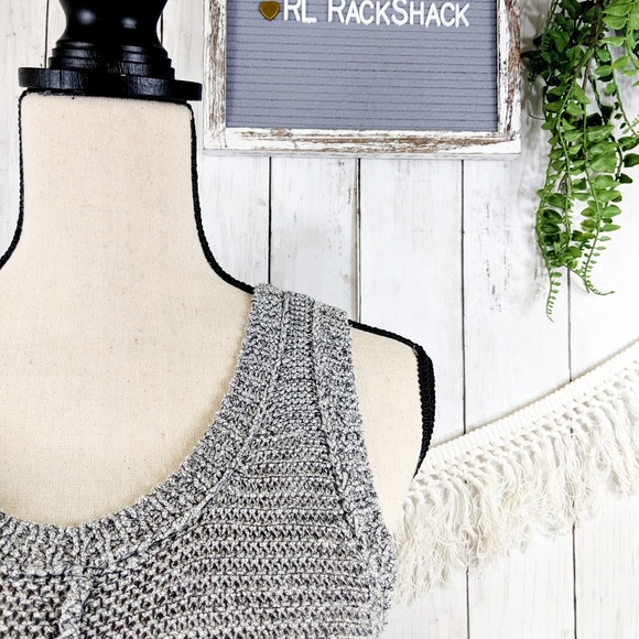 SPARROW sm heathered grey knitted sleeveless tunic - Picture 5 of 7